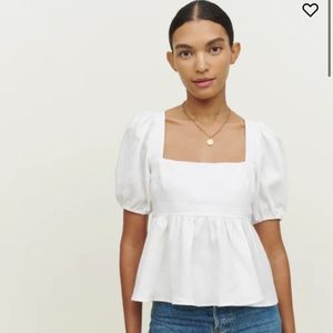 NWT Reformation Zenni Linen Top